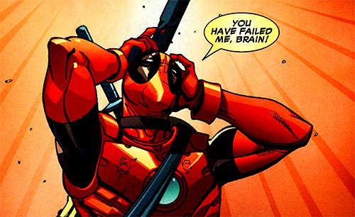 Deadpool chateado com o resultado.